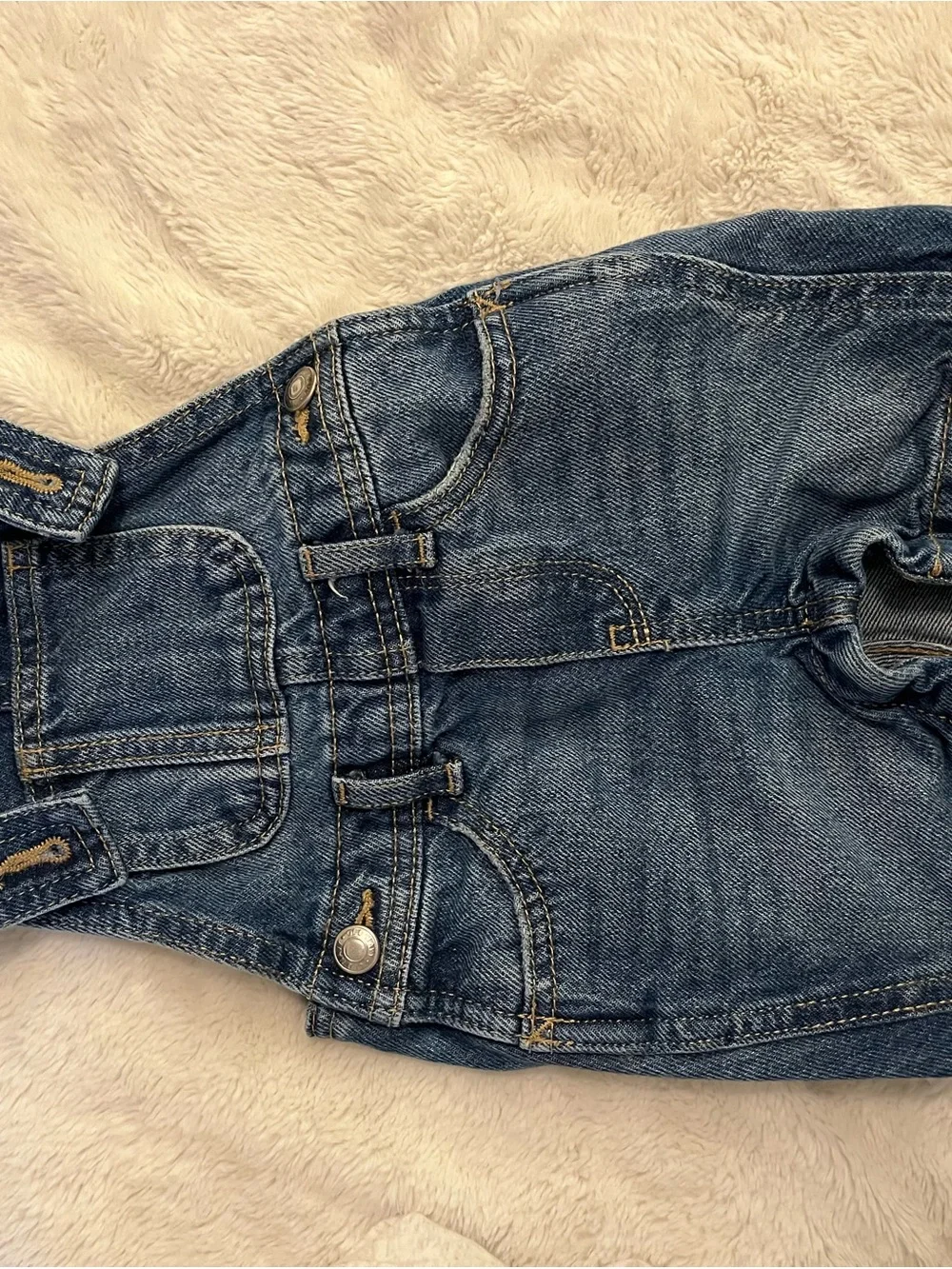 Old Navy Blue Denim Kids Overalls